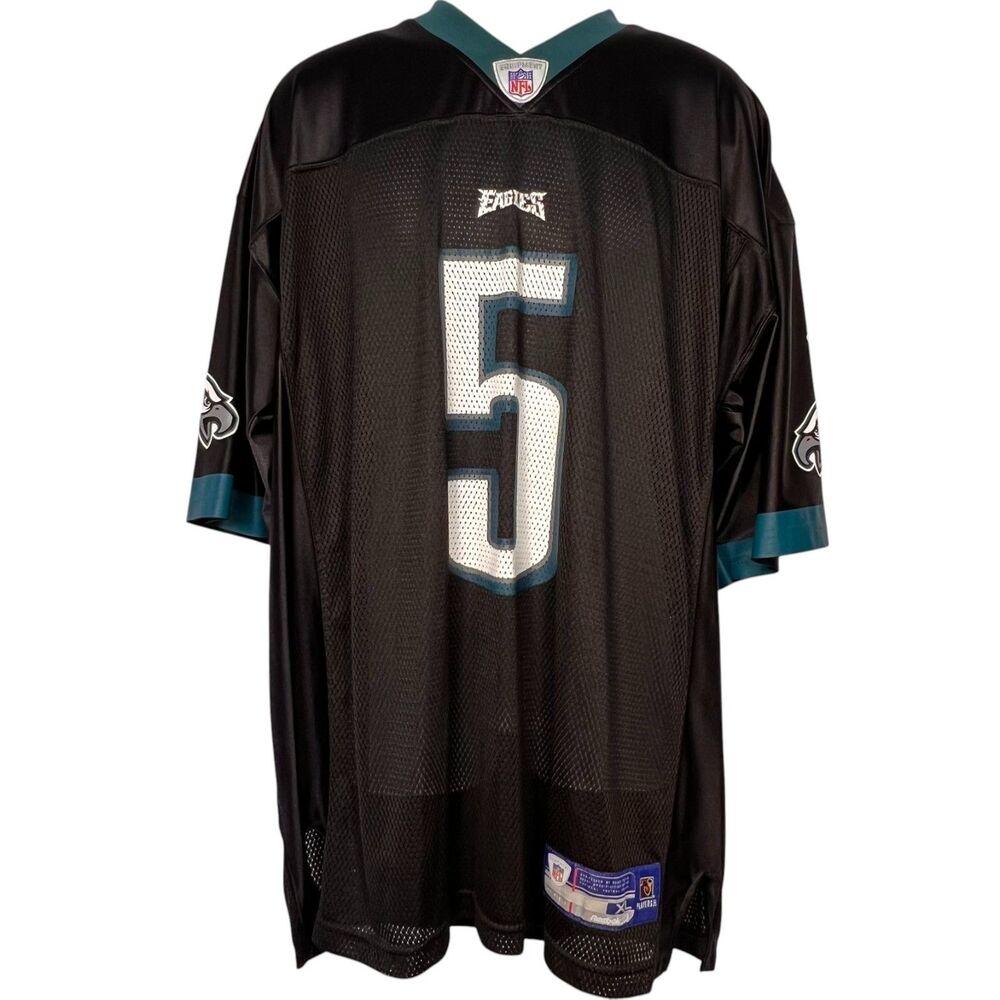 Philadelphia Eagles McNabb #5 Jersey Reebok XL Black Alt Y2K Tailgate Blokecore